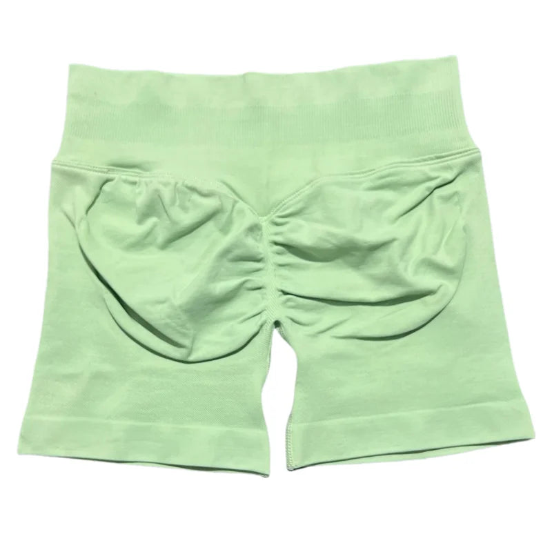 HISTELLO Sports Shorts 4.5‘’ High Waist Women Yoga Workout Shorts Seamless Leggings Stretch Fitness Sweatpants Gym Short