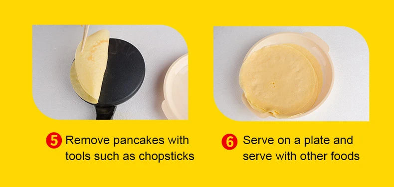 110V/220V Electric Crepe Maker Pie Baking Pan Non-stick Pancake Cooking Machine Chinese Spring Roll Pizza Griddle Cooker EU US