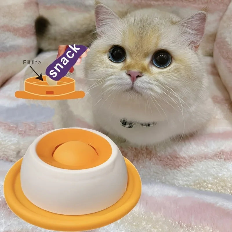 Pet Lick Mat with Non-Slip Base & Massage Bumps - Slow Feeder for Cats/Dogs Anxiety Relief, Dishwasher Safe Food-Grade Silicone