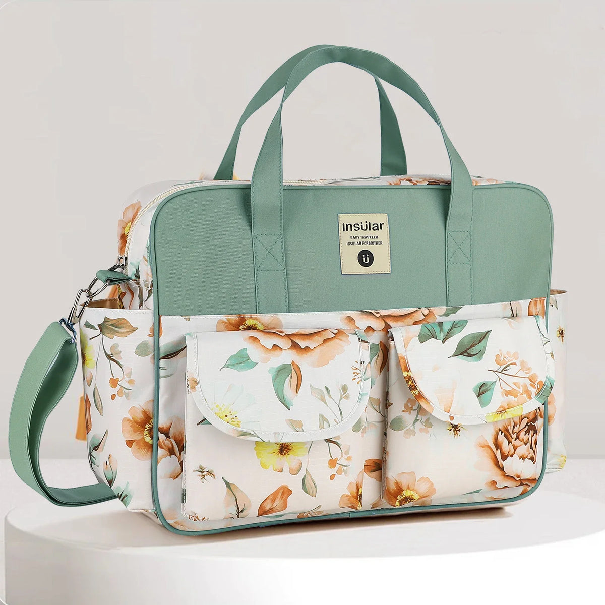 Fashion Mommy Bag Oxford Fabric Go out Cartoon Waterproof Travel Tote Multifunctional Women Handbag Shoulder Bag Large Capacity