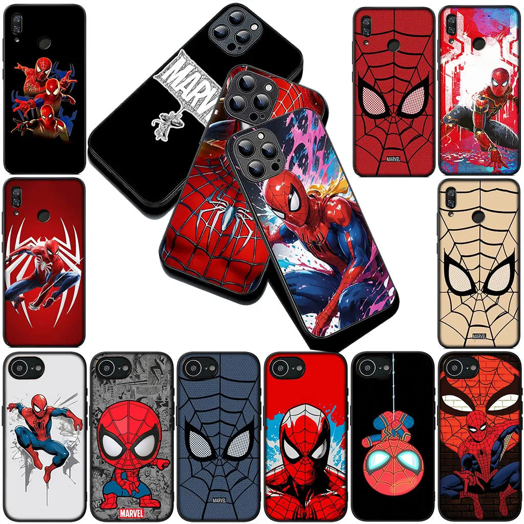 Phone Cover for Motorola Moto G86 G57 E14 E15 G14 G34 G35 G84 G24 A54 G15 Power E22 Casing Soft Case Spider Man Marve Spiderman