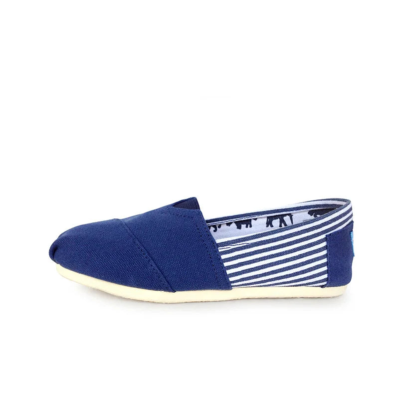 Hot Sale Classic Men Flat Shoes Comfortable Slip On Canvas Shoes Men Casual Loafers Breathable Red Plimsolls Women Walking Shoes