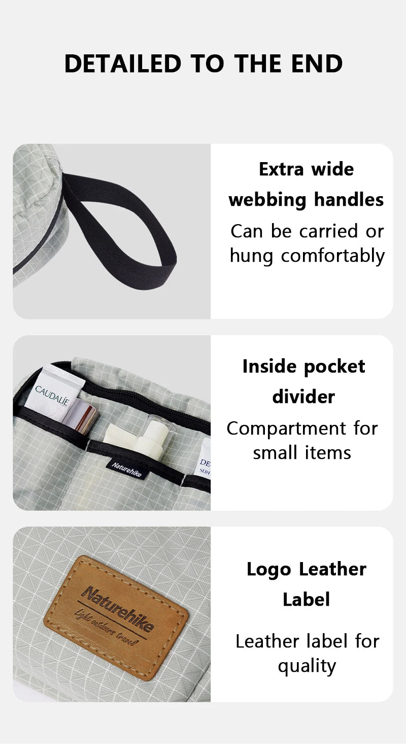 Naturehike Storage Bag Collapsible and Portable Travel Lightweight Toiletry Bag Business Luggage Packing Organize Bag