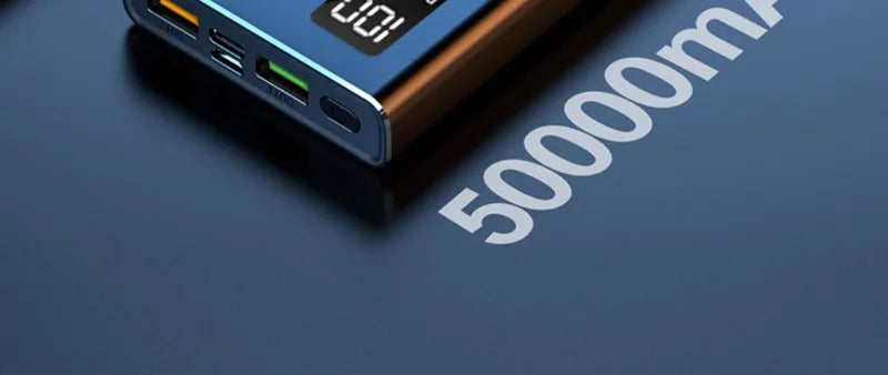 30000mAh PD18W 120W Power Bank Super Fast Charging Large Capacity Portable Battery Charger Digital Display For iPhone Xiaomi