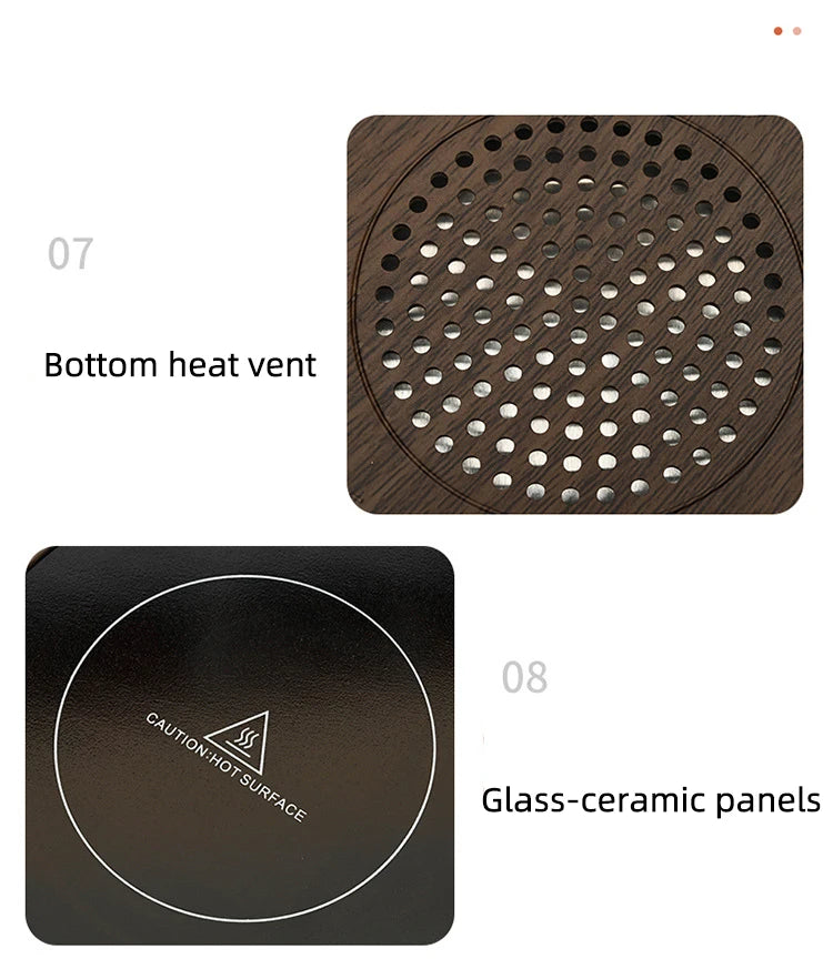 110V/220V Coffee Mug Warmer Timing Cup Heater Hot Tea Makers Heating Pad Warmer Coaster Electric Hot Plate Coffee Heater 36W