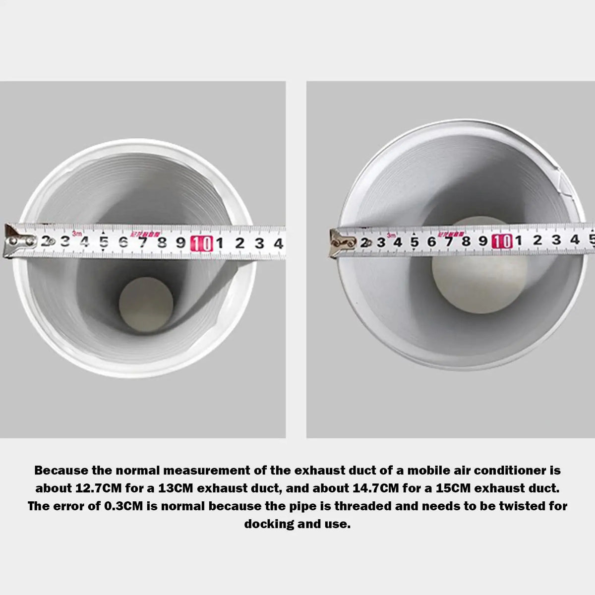 5.1/5.9" Diameter Portable AC Vent Hose Duct Outlet Mobile Air Conditioning Accessories Telescopic  Thickened Exhaust Pipe