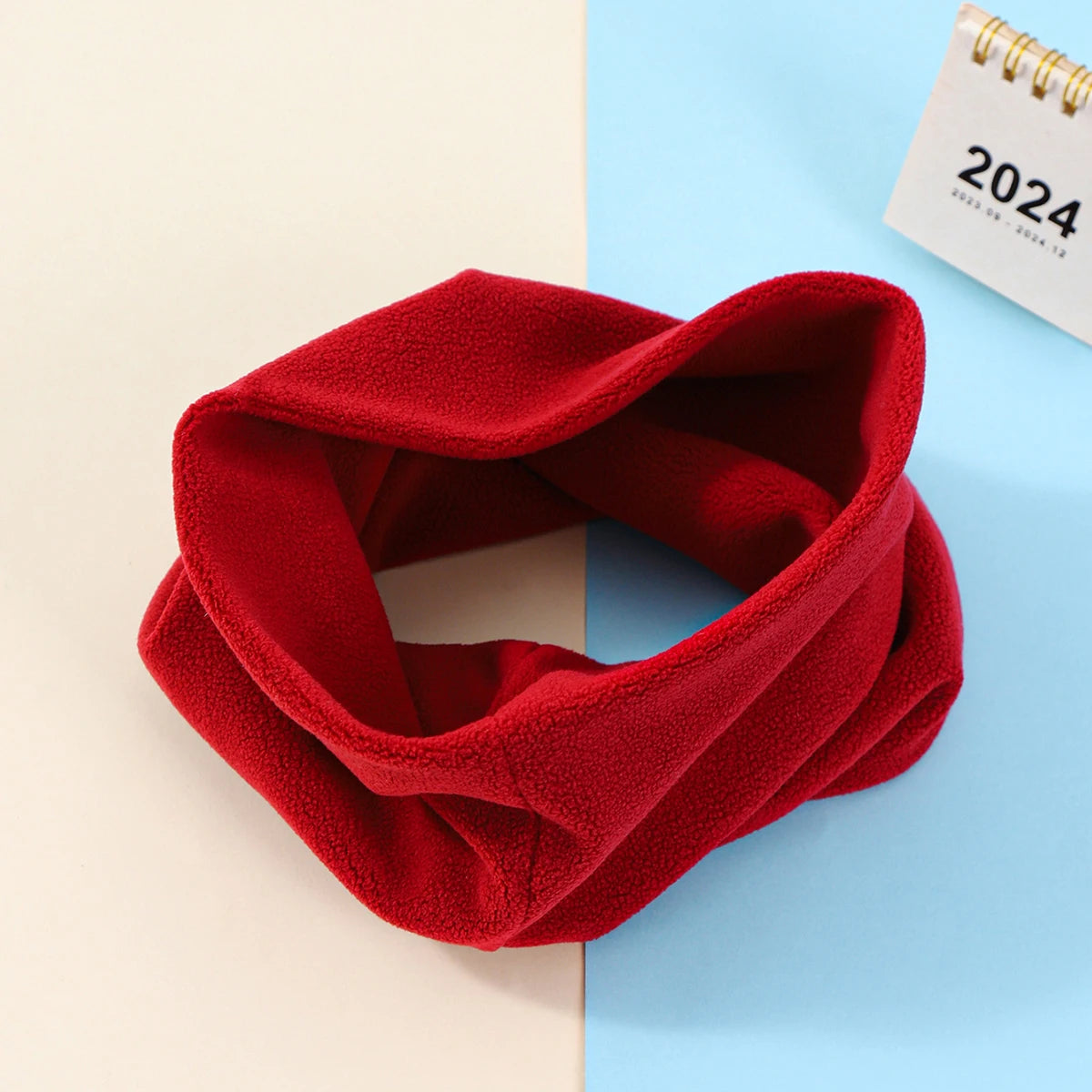 Autumn and Winter Children's Scarf Baby Bib Baby Warm Bib Solid Color Knit Bib for Boys and Girls Baby Shawls