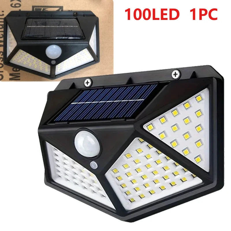 Outdoor 100 LED/468 LED Solar Light Motion Sensor Waterproof Solar Light Solar Power Garden Corridor Decoration Emergency Light