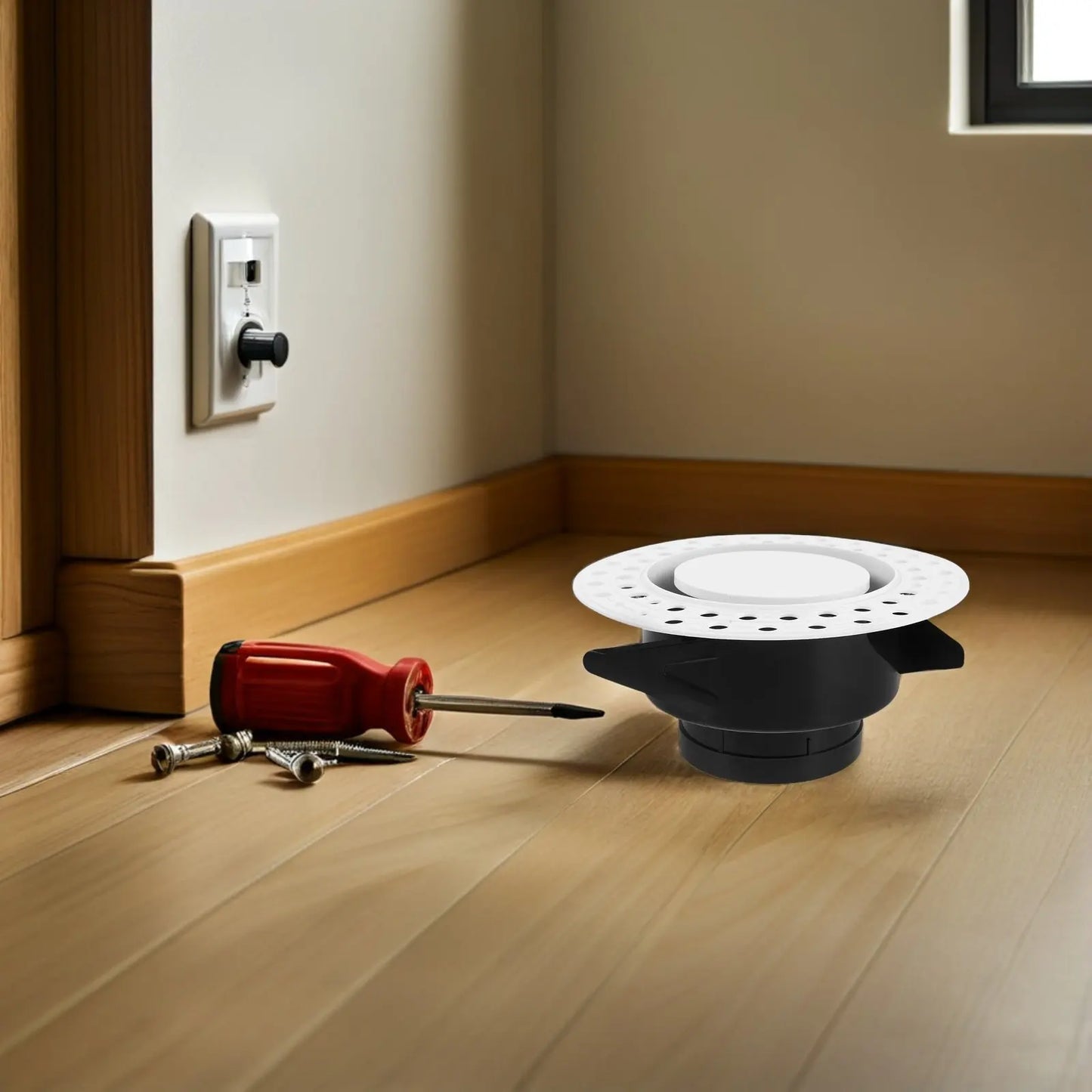 Adjustable Round Air Conditioning Outlet Vent Diffuser Ceiling Flush Mount Central Air Vent Cover for Home Office Hvac