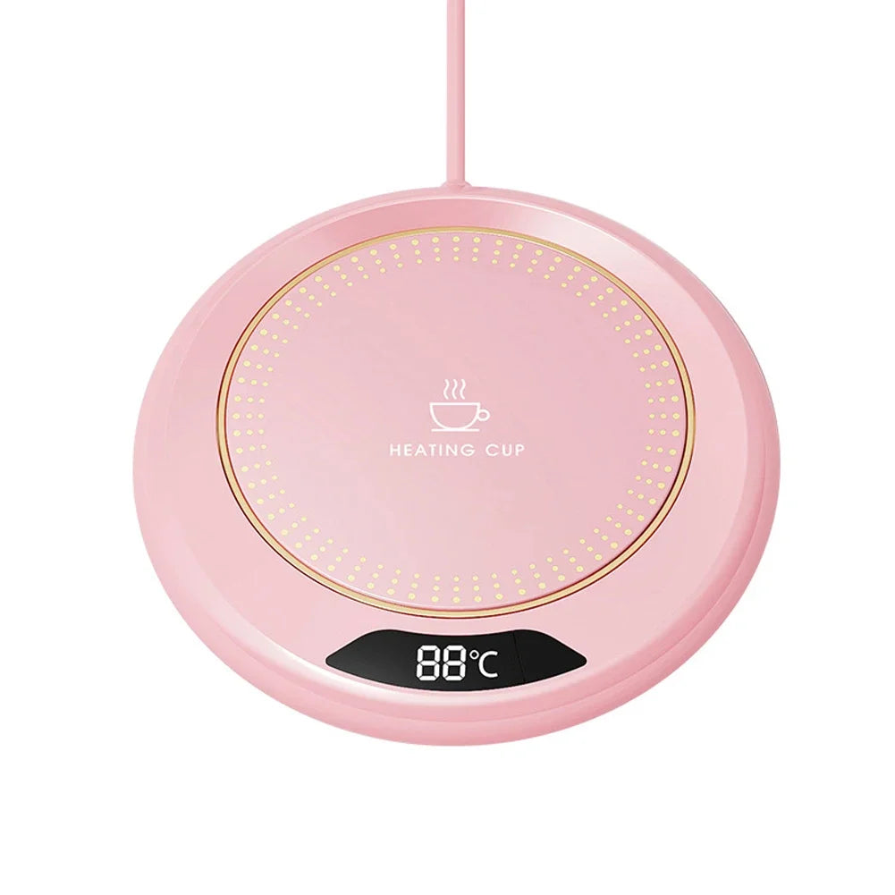 Coffee Mug Warmer 3 Temperature Setting Thermostat Coaster USB Plug Smart Coffee Cup Warmer for Heating Coffee Beverage Milk Tea