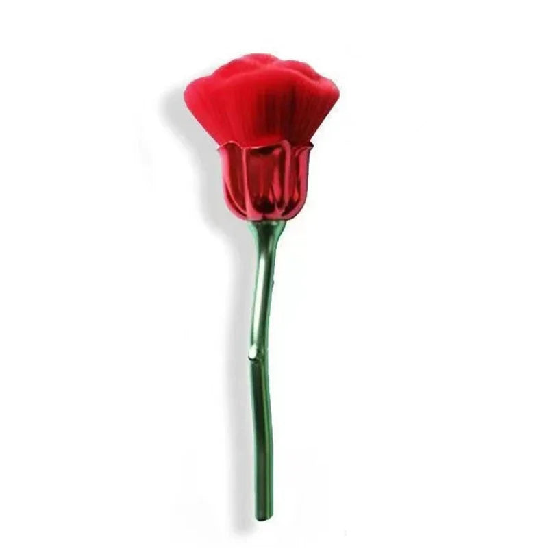 Flower Rose Nail Art Brush Remove Nail Dust Brushes Acrylic UV Gel Polish Powder Cleaning Tool Beauty Makeup Brushes