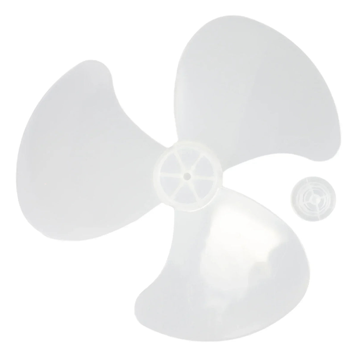 35cm Plastic Fan Blade Three Leaves Electric Fan Accessories With Nut Cover For Standing Pedestal Floor Wall / Table Fanner