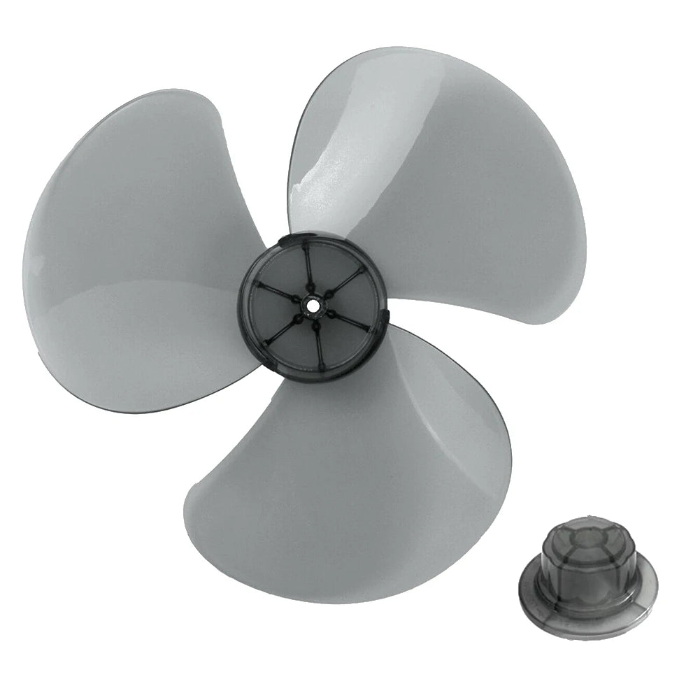 12" Plastic Fan Blade 3 Leaves Home Improvement Radius 14cm Standing Pedestal Floor Wall Table Fanner Practical