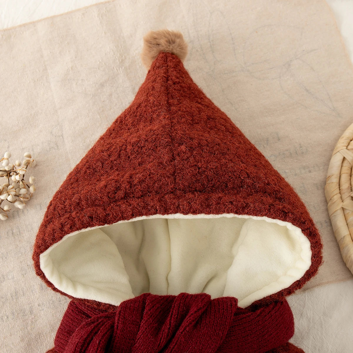 Winter New Thick Warm Baby Girl Coat, Christmas Party Children'S Clothes With Free Scarf (9 Months - 4 Years Old)
