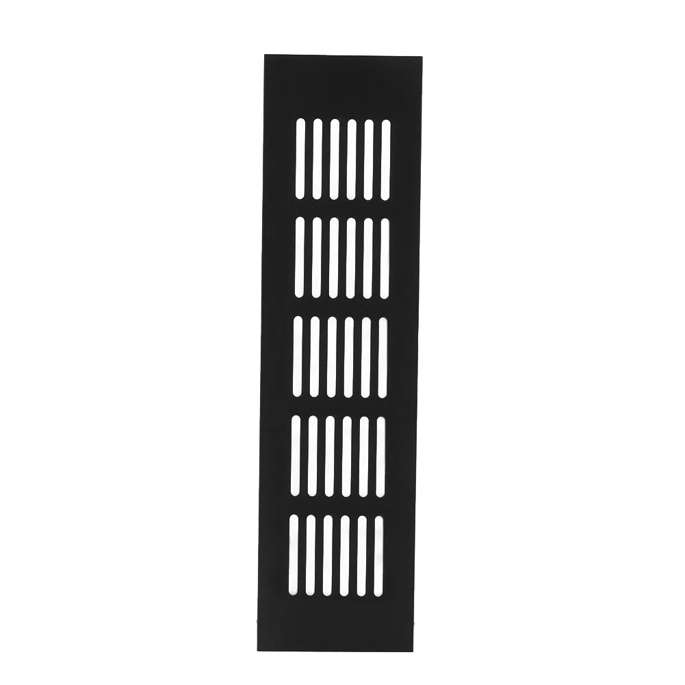 60mm Aluminium Rectangular Cabinet Wardrobe Air Vent Grille Ventilation Cover
