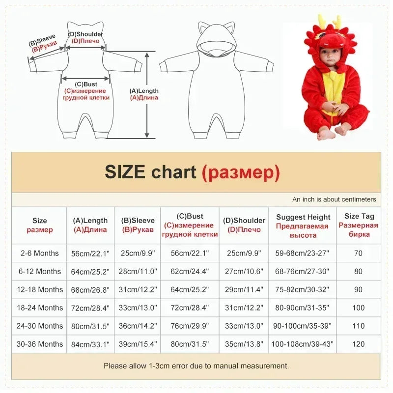 Newborn Baby Deer Animal Cartoon Romper Clothes Girls Pajamas Long Sleeve Hooded Onesies Infant Boys Costumes For Christmas