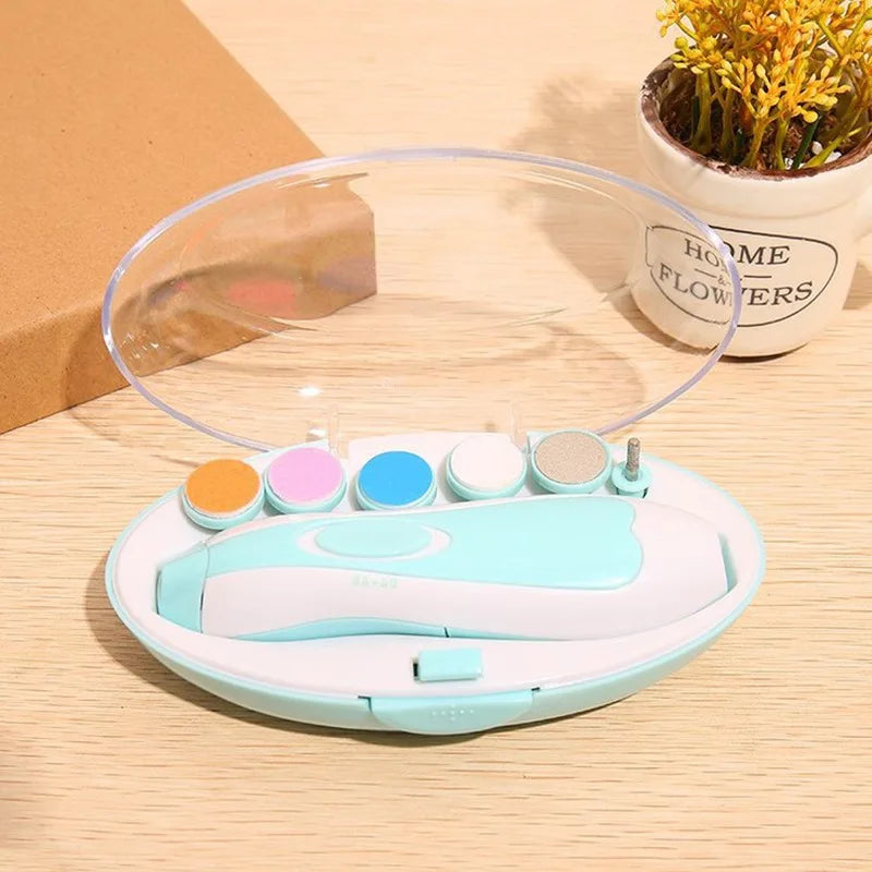 2026 New Baby Electric Nail Trimmer Multifunctional Infant Manicure Set Kids Fingernail Polisher Cutter Baby Care Accessory