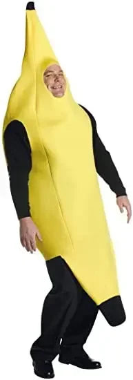 Halloween Adult Funny Cosplay Fruit Vegetable Costume Banana Carnival Dress Up Outfit Couple Party Purim Fancy Dress Stage Show