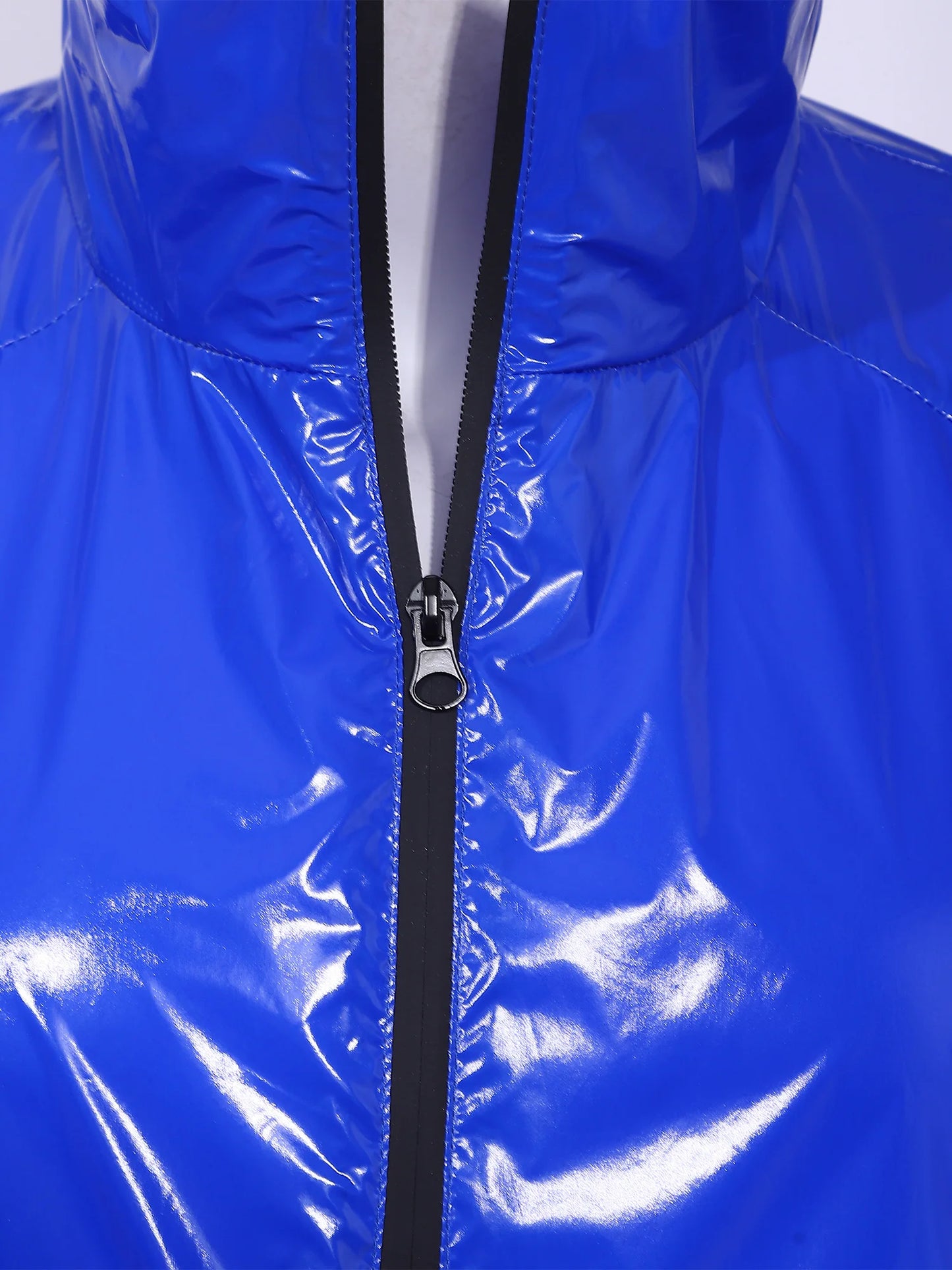 Men Waterproof Hooded Trench Jacket Long Sleeve Hood Outerwear Windbreaker Raincoat fo Hiking Fishing Biking Thermal Windbreaker