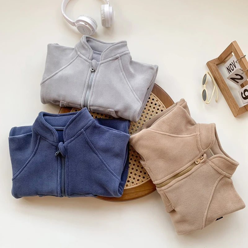 Baby Boy Clothes Girl Rompers Newborn Infant Baby Clothing Soft Warm Fleece Jumpsuit Playsuit Autumn Toddler Outwear