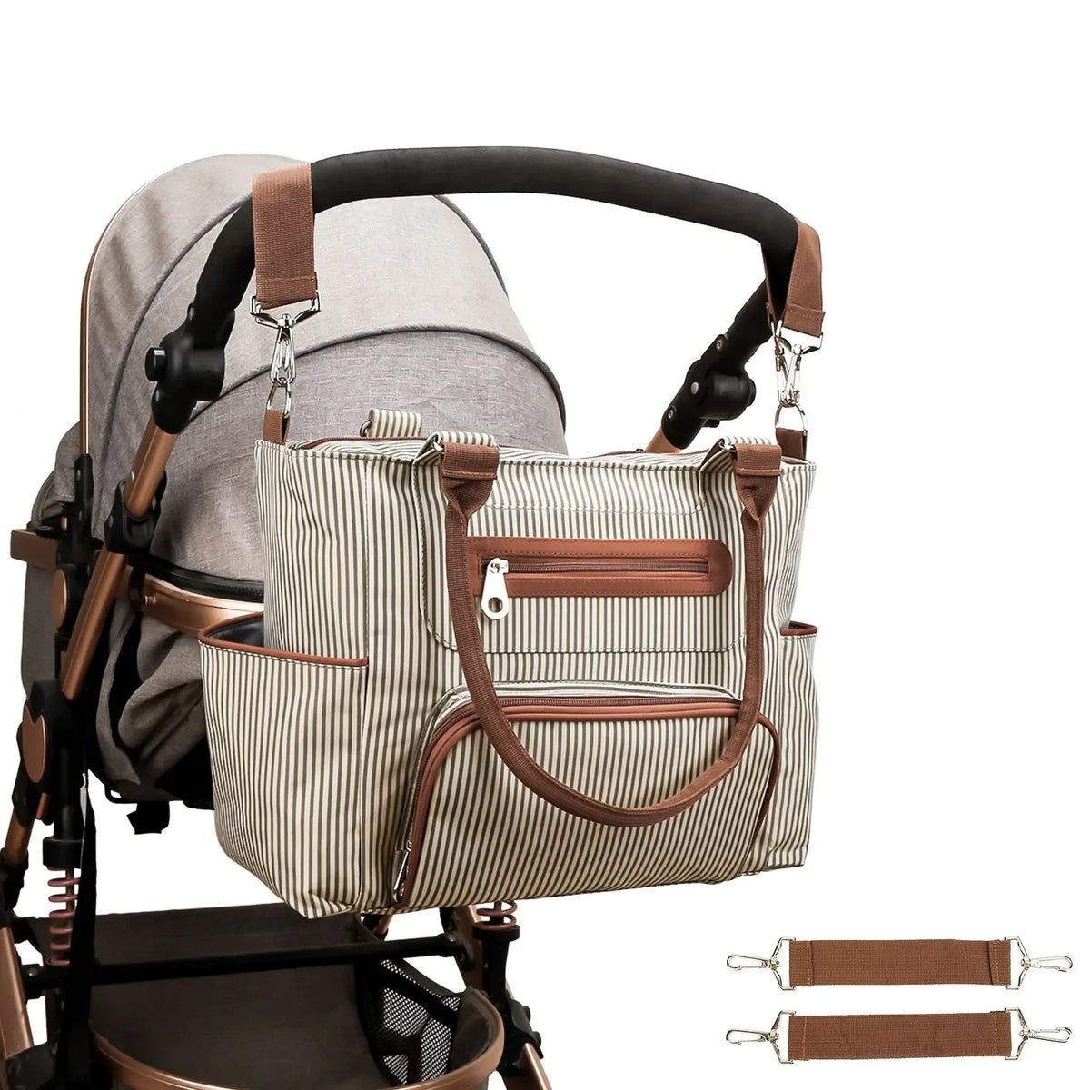 Women Shoulder Bag Travel 7 Pcs/Set Baby Diaper Bags Go Out Large Capacity Newborn Nappy  Bag with Changing Pad Multi-functional