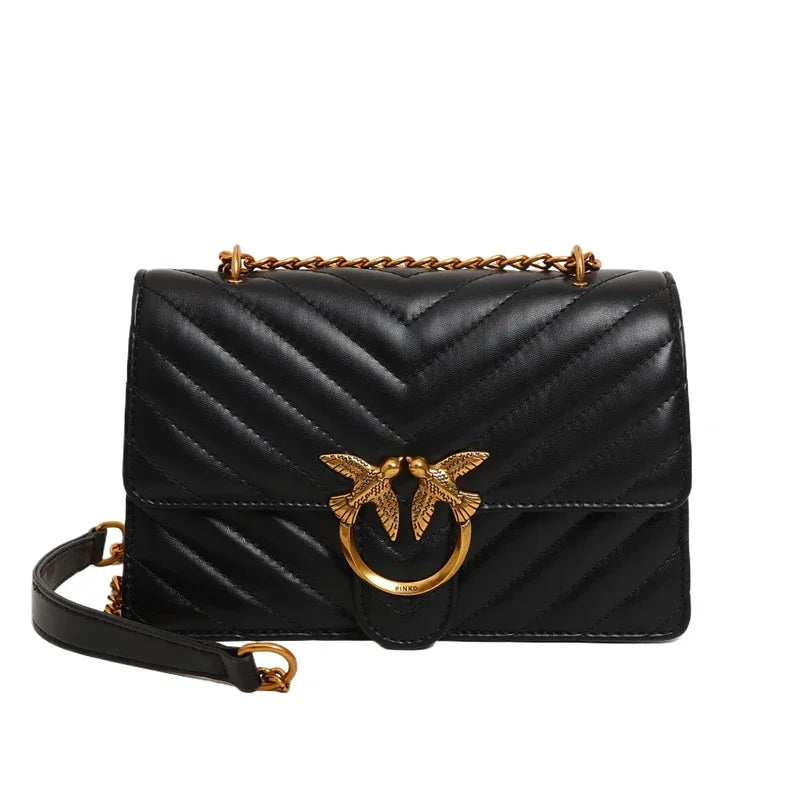 2026 high-end luxury women's handbag elegant leather handbag fashionable crossbody bag retro shoulder bag