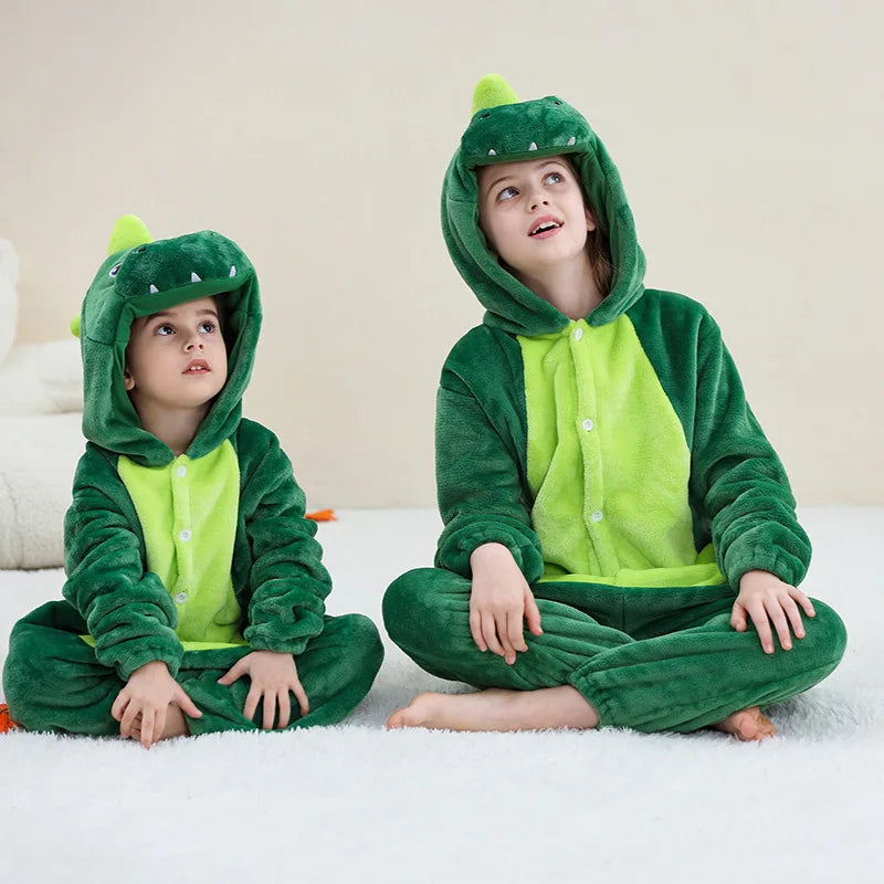 Kids Animal Capybara Kigurumi Costume Cosplay Cartoon Jumpsuit for Children Halloween Christmas Girls Boys Hooded Pajamas Onesie