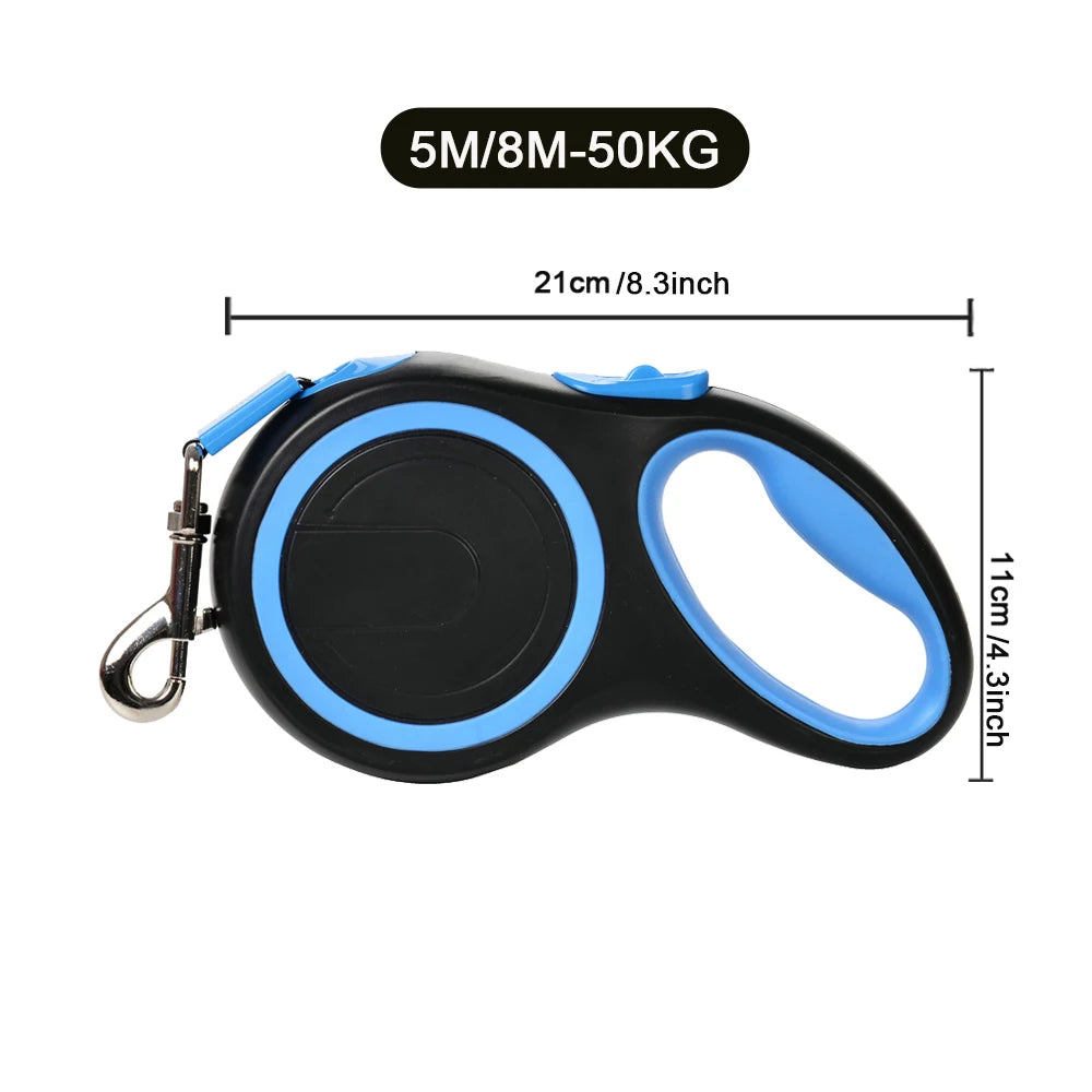 Pet Dog Leash 5m 8m 50kg Retractable Roulette Collar for Small Large Dogs Accessories Adjustable Outdoor Labrador Lead Strap