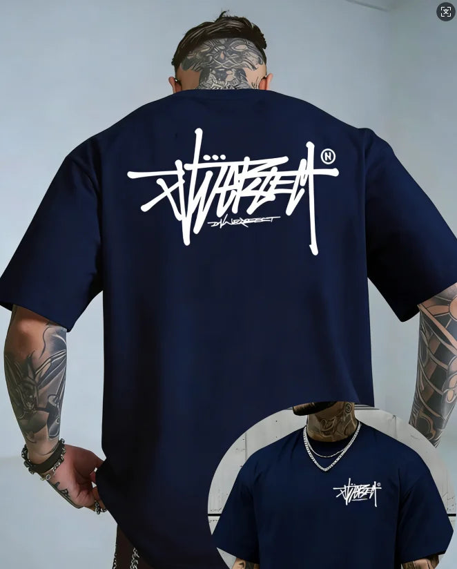 26 Summer Street Style New Trend High-Quality 100_ Pure Cotton Men's T-Shirt Suitable for Outdoor Leisure Sports Short Sleeve