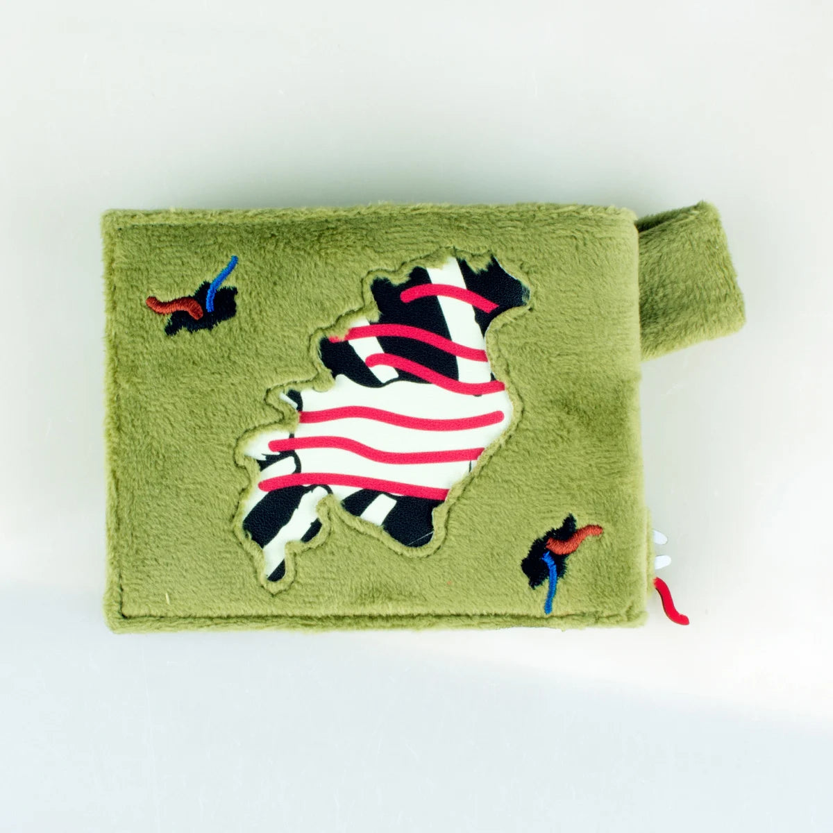 High-Quality 3D Stereo Bi-Fold Faux Fur Wallet Fashion Personalized Card Holder ID Card Slot