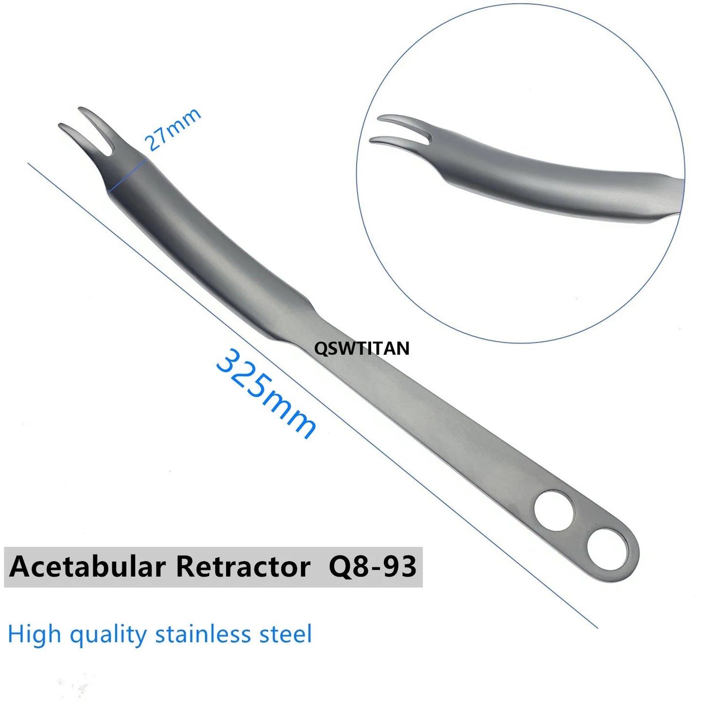 Bone Rry Hip hook Hip Joint Retractors for Upper Lower Extremity Phalanges acetabular retractor Veterinary Surgical Instrument