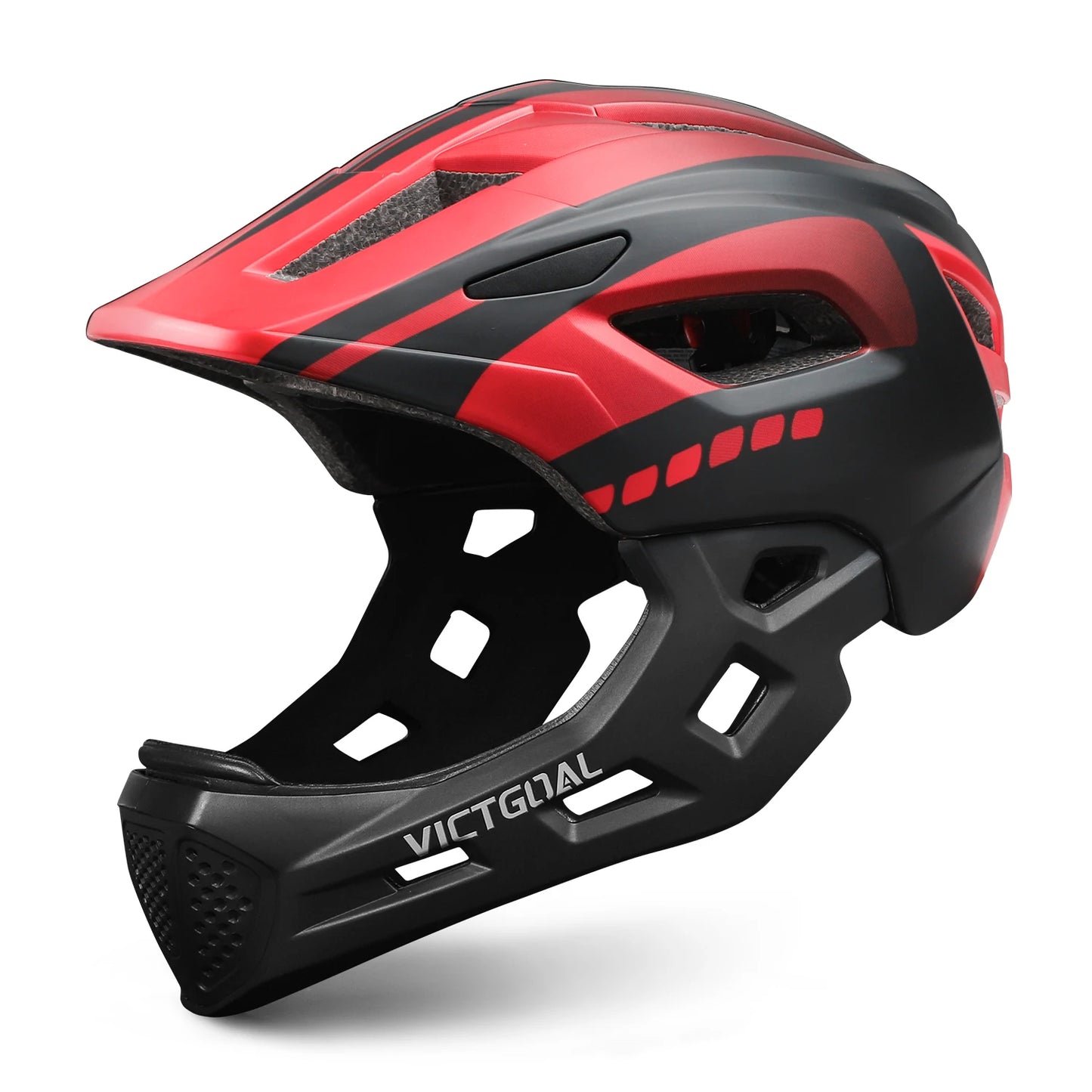 VICTGOAL Kids Detachable Full Face Bicycle Helmet Child Sports Safety Cycling Protection for Balance Bike Roller Skating Caps