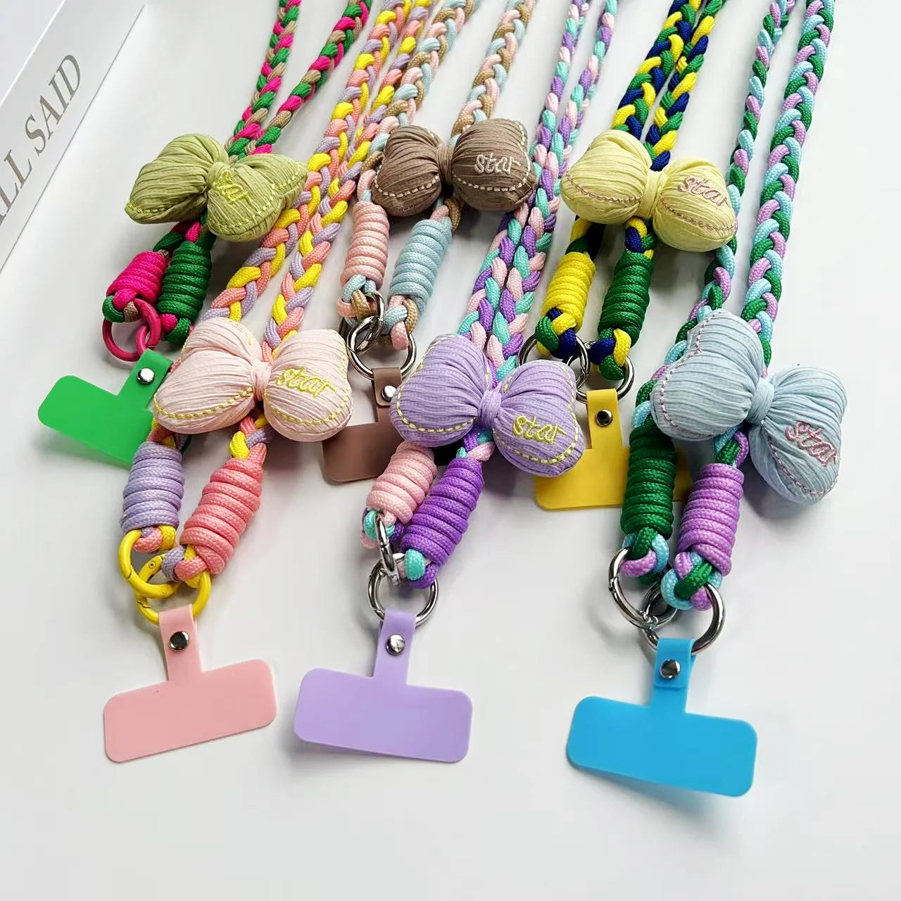 Creative Cartoon Mobile Phone Universal Lanyard Crossbody Long Rope Lanyard Rope Cartoon Decorative Pendant Accessories