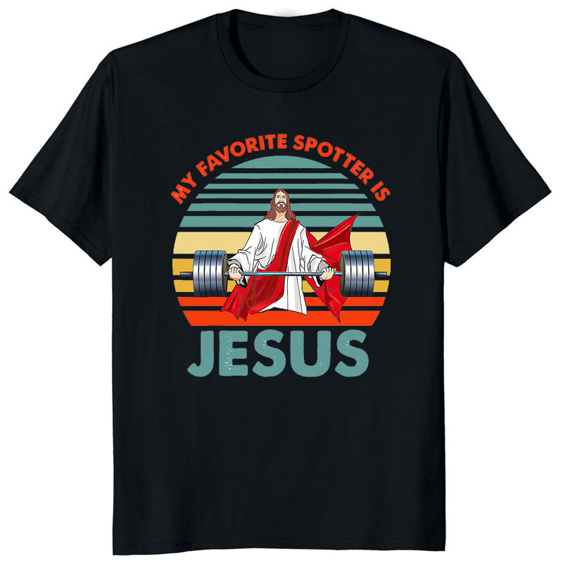 Retro Vintage Jesus Christ Gym T Shirts Men Pure Christian Faith Tee Top Short Sleeved Funny Printed Graphic Tshirt Gift