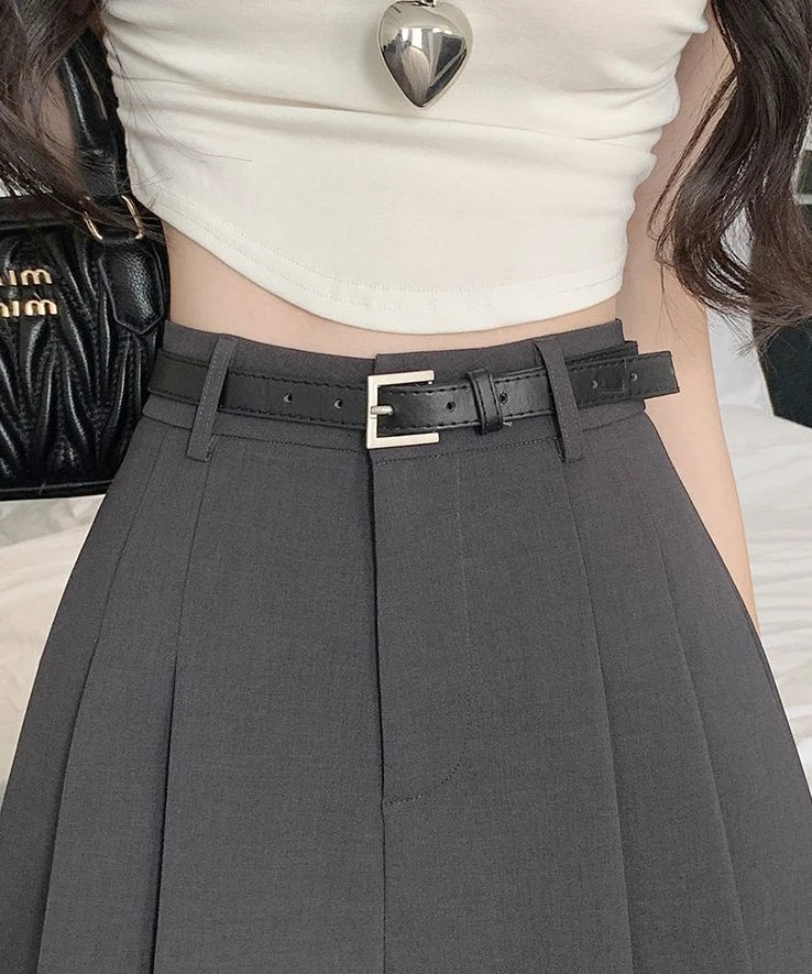 Women's Shorts High Waist Female Short Pants Black Wide Culotte Skirt To Wear XL Flowy Stretchy Harajuku Fashion Cheap Designer