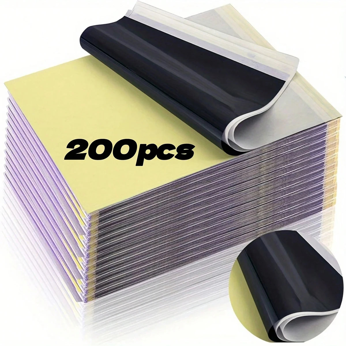 200/100/50/10 tattoo transfer paper, A4 size template paper, 4-layer transfer template, set consumables