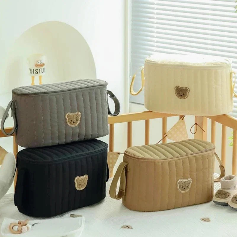 Baby Stroller Hanging Bag Bottle and Cup Storage Organizer Car Seat Bag Portable Multifunctional Diaper Bag