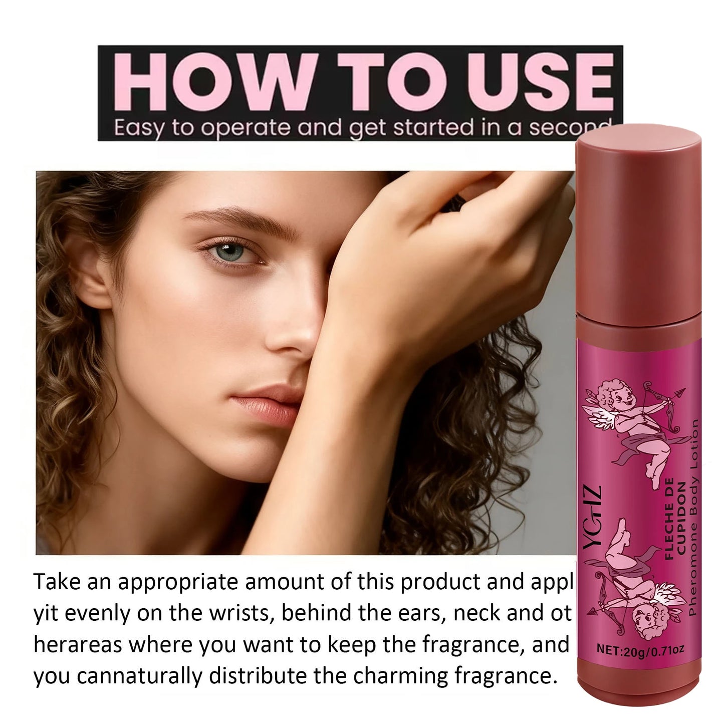 Rose Deodorant Balm, Perfectly Covers Body Odors, Lasts for 72 Hours, Moisturizes, Has a Natural Scent, Can Be Used in the Office, on Dates, or at Home