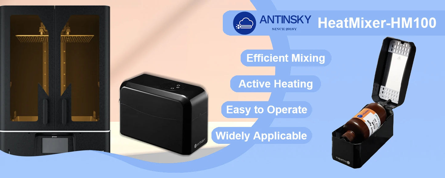 Antinsky Heat Mixer HM100 Easy to Operate Active Heating Mixing Suitable for Elegoo/Anycubic/Phrozen LCD DLP SLA 3D Printer