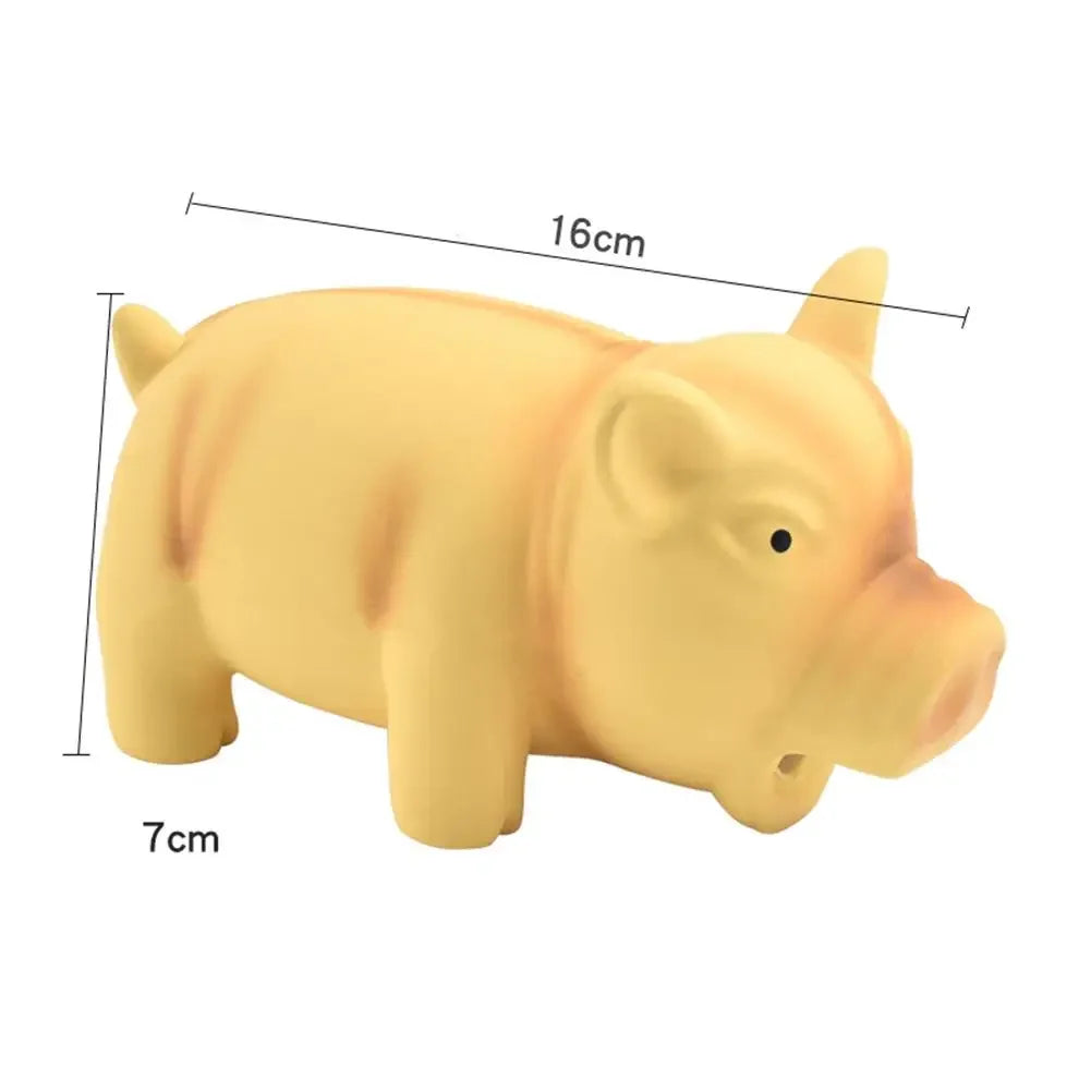 Pet Tooth Cleaning Products Latex Piggy Dog Toys Whistle Grunt Bite Resistance Chewing Squeak Interactive Toy Dog Accessories