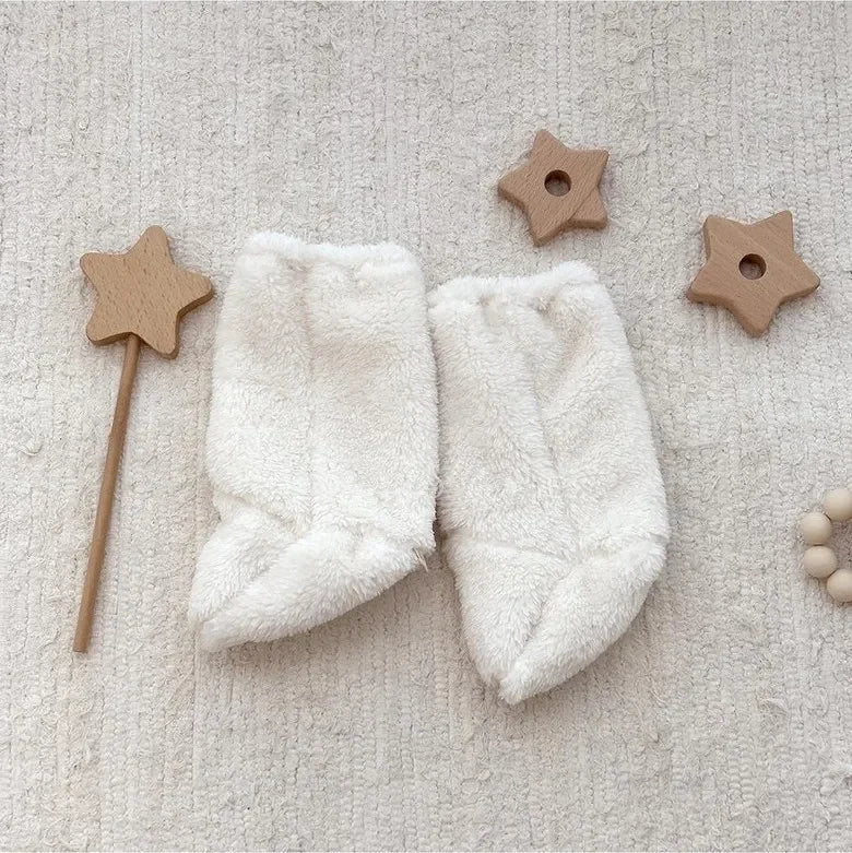 Winter New Baby Fleece Padded Socks Warm Thicken Toddler Girls Floor Socks Cartoon Embroidery Infant Sock Sleeves