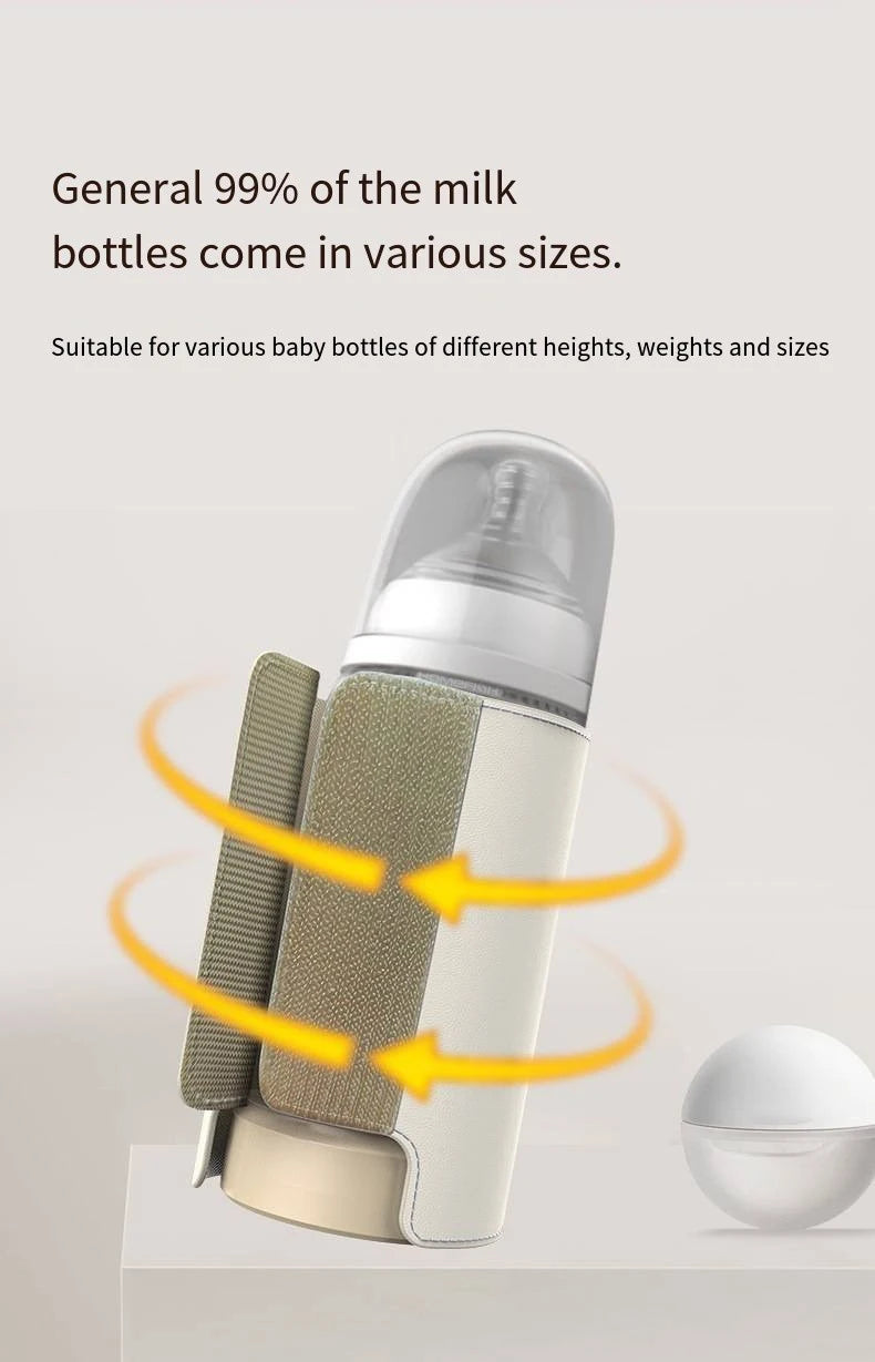 USB Multifunctional High-capacity Baby Feeding Bottle Smart Temperature Control Warmer Screen Newborn Baby Bottle Warmer Sleeve