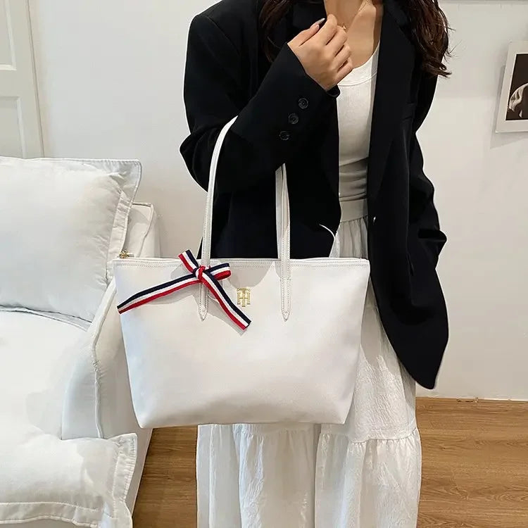 Vintage Elegant Diaper Bag: Luxury Crossbody Handbag For Women With Designer Letter Logo And Large Capacity Tote Function