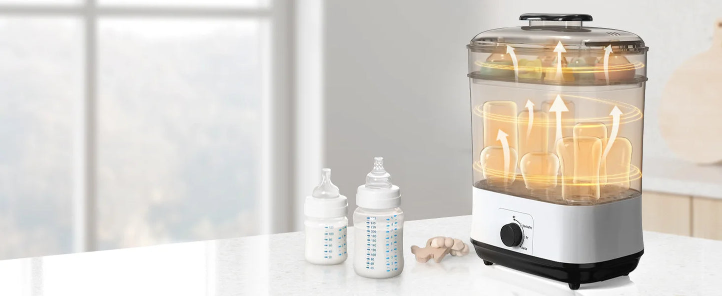 Baby Electric Steam Sanitizer Newborn Feeding Bottle Sterilizers Dryer Heater Large Box Steamer HighTemperature Sterilization