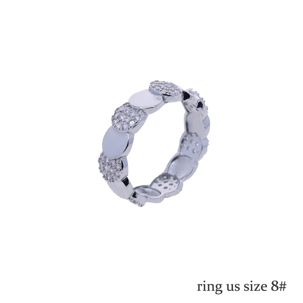 Geometric Moon Shaped Charm Tennis Chains Necklace for Women Pave CUBIC Zirconia Platinum Plated Color Fashion Jewelry 2025