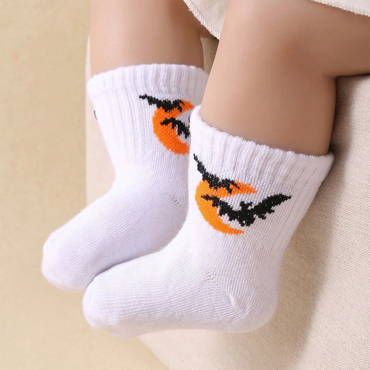 5Pairs/Set Cartoon Baby Socks Cute Halloween Sock for Infant Boy Girl Spring Autumn Soft Cotton Middle Tube Socks Party Gifts