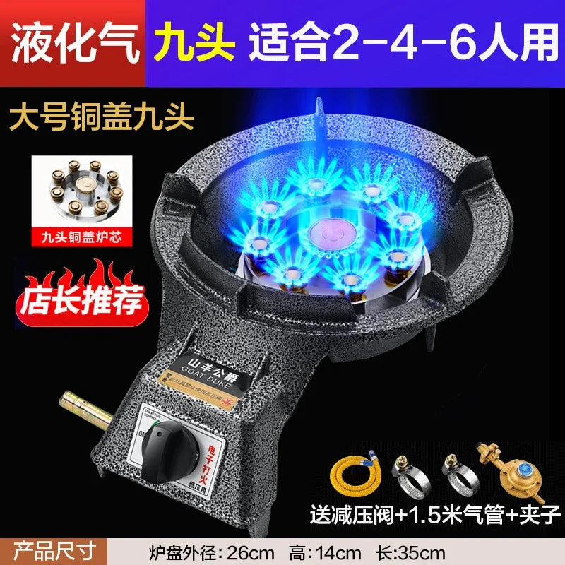 Single Burner Gas Stove Energy Saving Household LPG Natural Gas Desktop Commercial High Power Cooker BCL