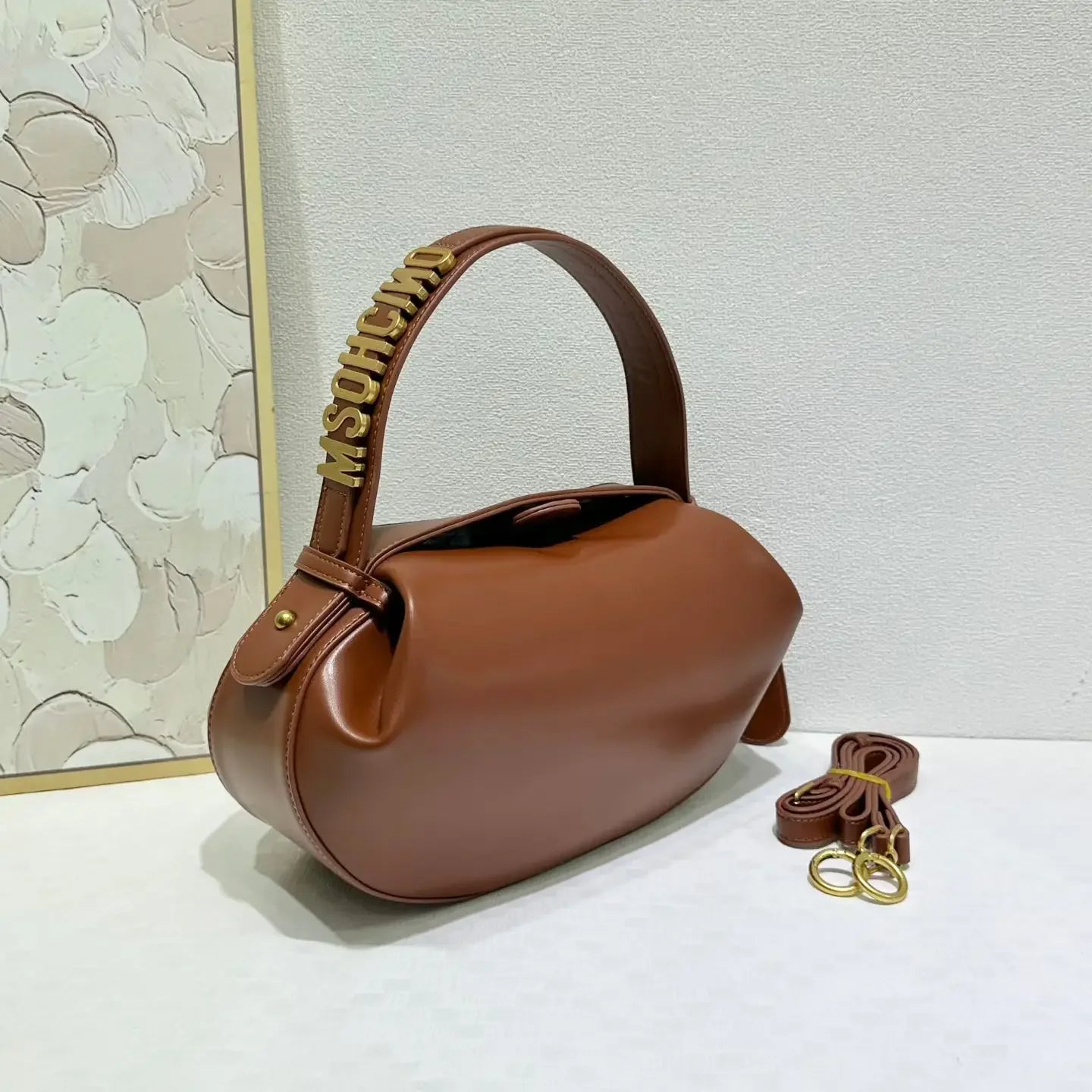 Large Capacity Diaper Bag Women Tote Handbag Shoulder Crossbody Vintage Simple Leather Commuter Luxury