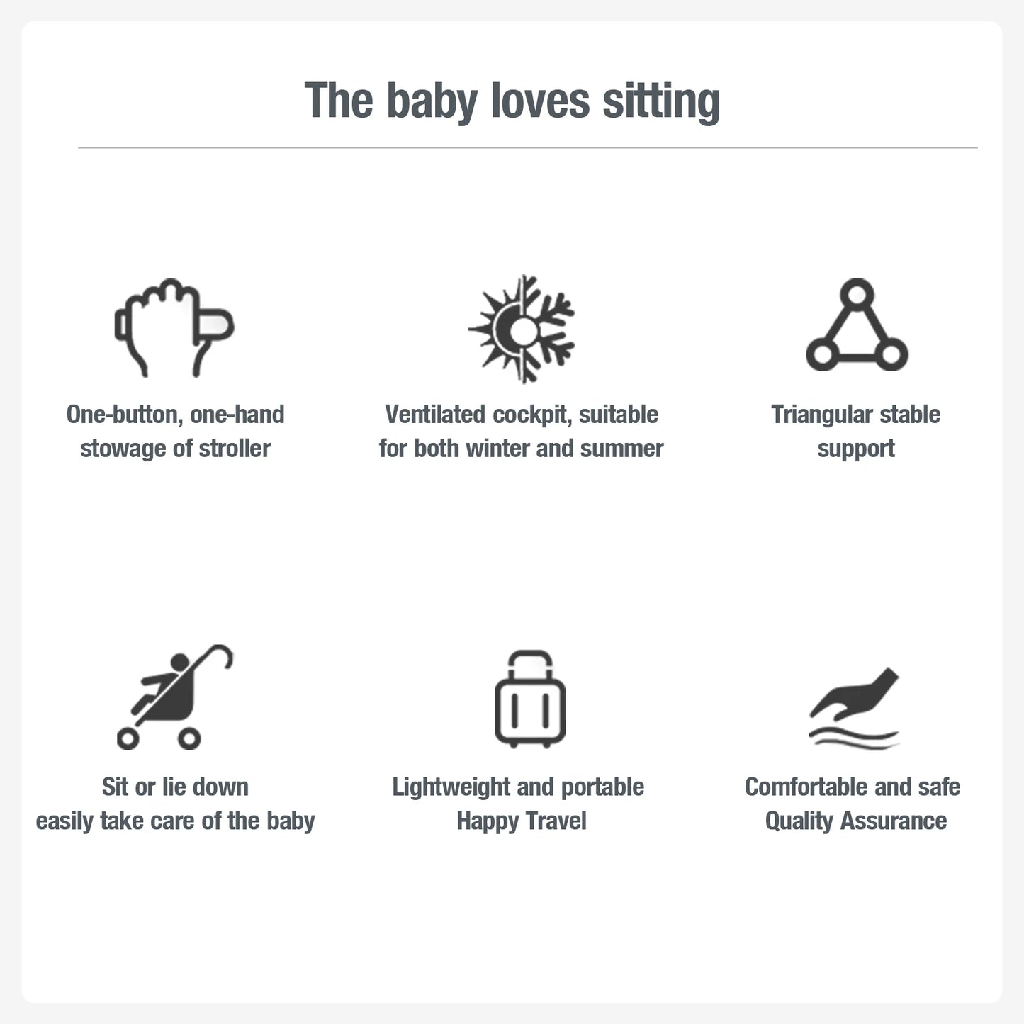 3 in 1 baby stroller free Newborn Infant baby pram travel stroller lightweight baby folding car reversible stroller