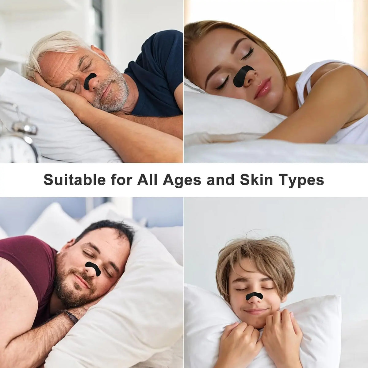 Anti Snoring Nose Strips for Breathing Correction Physical Expansion Breathable 2026 Patch Better Sleep Anti-Snoring Nasal Stri